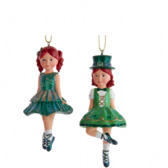 IRISH DANCING GIRLS SET OF 2